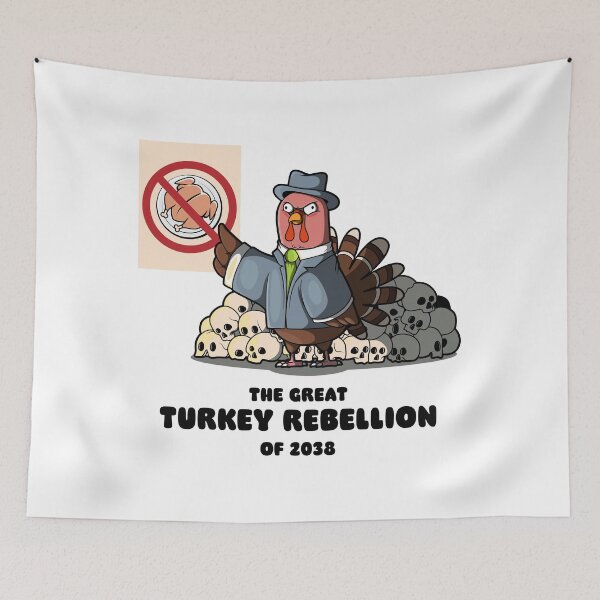 Item preview, Funny Christmas Thanksgiving Turkey (on light colors) designed and sold by messy-nessie.