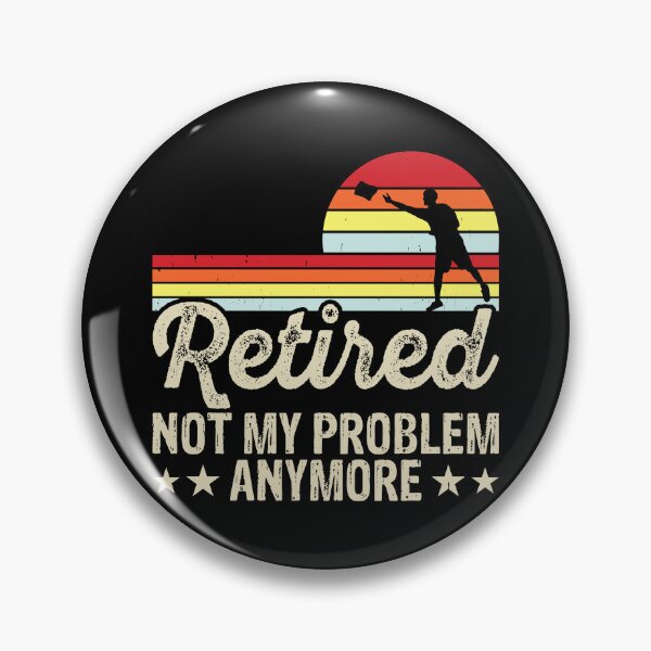 Item preview, Retired Not My Problem Anymore Cornhole Retro Design - Baggo Bean Bag Toss - Funny Cornhole Player Vintage designed and sold by naworas.