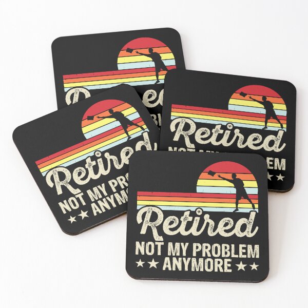 Item preview, Retired Not My Problem Anymore Cornhole Retro Design - Baggo Bean Bag Toss - Funny Cornhole Player Vintage designed and sold by naworas.