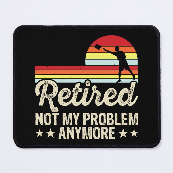 Item preview, Retired Not My Problem Anymore Cornhole Retro Design - Baggo Bean Bag Toss - Funny Cornhole Player Vintage designed and sold by naworas.
