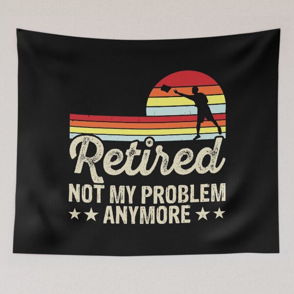 Item preview, Retired Not My Problem Anymore Cornhole Retro Design - Baggo Bean Bag Toss - Funny Cornhole Player Vintage designed and sold by naworas.