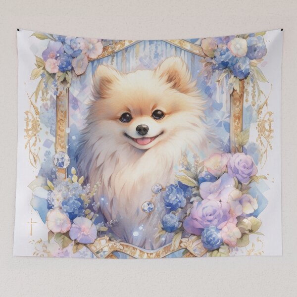 Item preview, cute kawaii anime Pomeranian Pomeranian dog designed and sold by WallyPink.