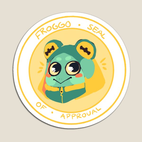Aperçu de l'œuvre Sceau d'approbation Froggo créée et vendue par Filibusterfrog.