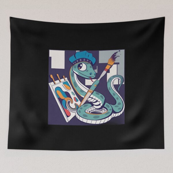 Item preview, Painter Snake, funny gifts for painters designed and sold by V-Tee.