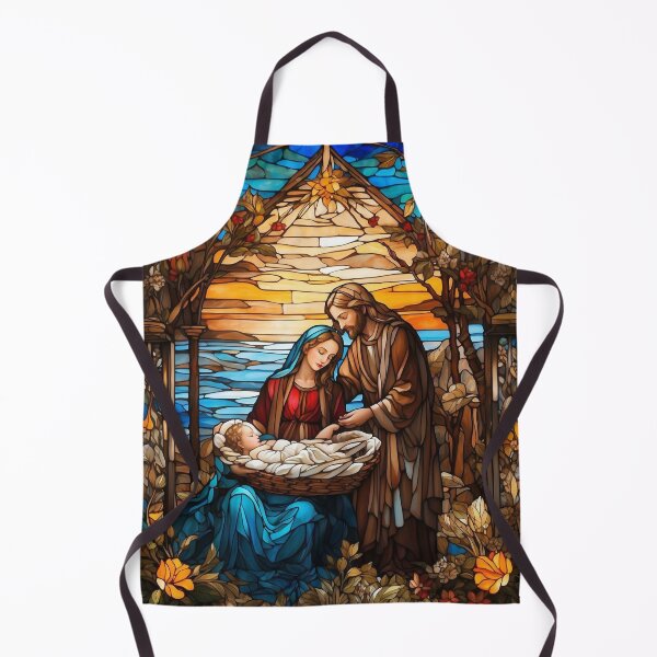 Artikelvorschau, Geburt des christlichen Christus, Glasmalerei - Jesus entworfen und verkauft von HeavenArtStudio.