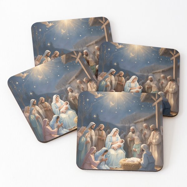 Item preview, Christmas Birth of Christ, Christian Nativity Art - Jesus designed and sold by HeavenArtStudio.