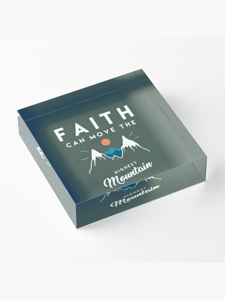 Alternate view of Faith Quote Acrylic Block