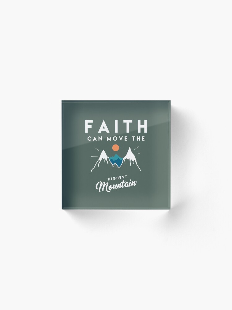 Alternate view of Faith Quote Acrylic Block