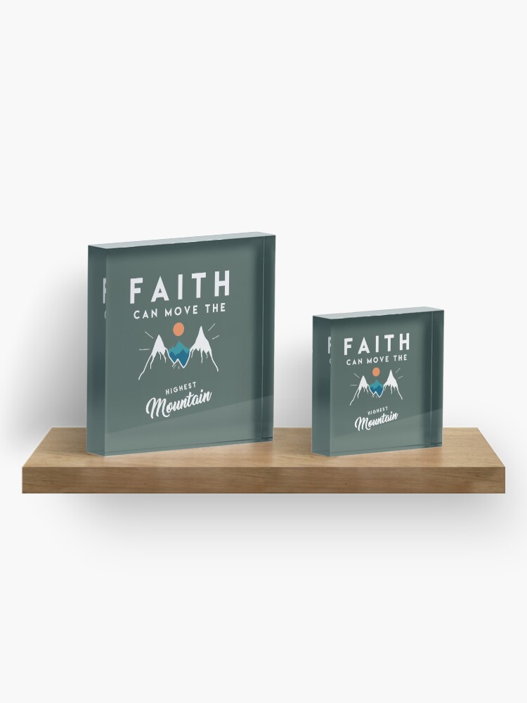 Alternate view of Faith Quote Acrylic Block