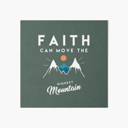 Faith Quote Art Board Print
