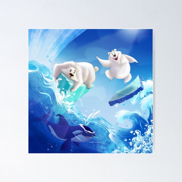 Two cute little bears Poster