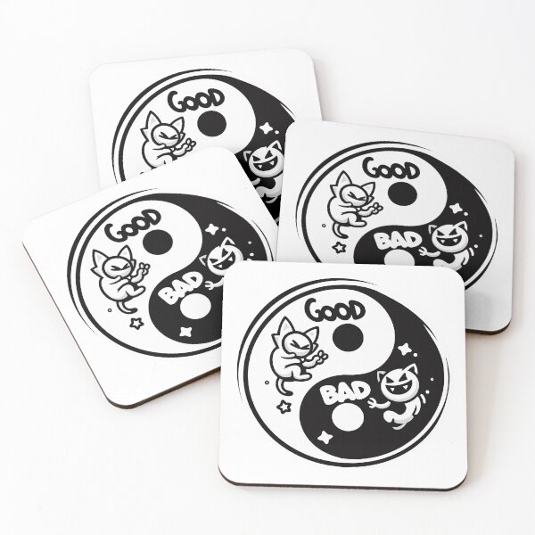 Item preview, Yin yang: Cats Bad and Good designed and sold by akaajoficial.