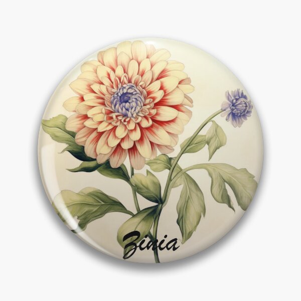 Item preview, Zinia Flowers Inspired By My Mothers Flower Paintings  designed and sold by CDC40.
