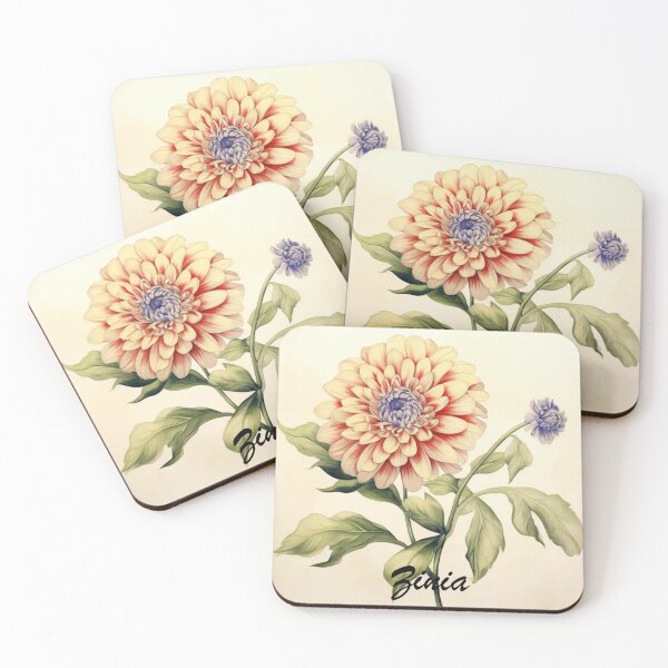 Item preview, Zinia Flowers Inspired By My Mothers Flower Paintings  designed and sold by CDC40.