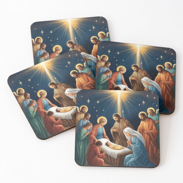 Item preview, Birth of Jesus, Christianity BIble Scene Art - Christ designed and sold by HeavenArtStudio.