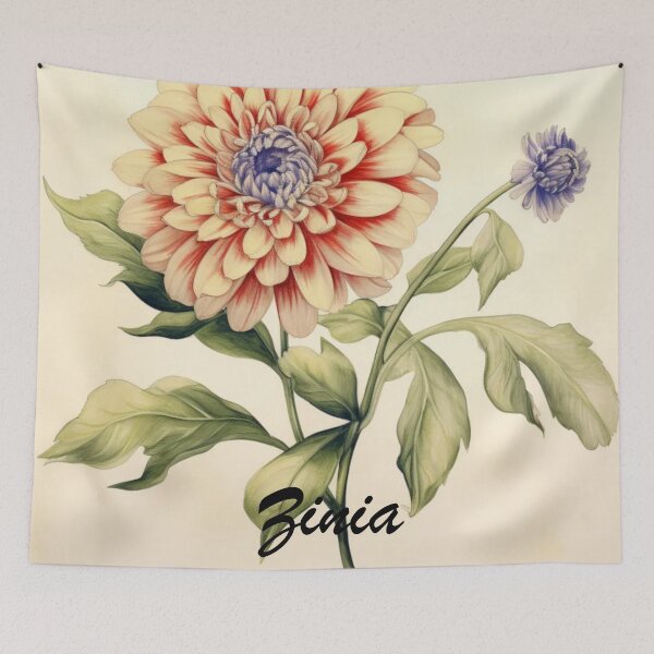 Item preview, Zinia Flowers Inspired By My Mothers Flower Paintings designed and sold by CDC40.