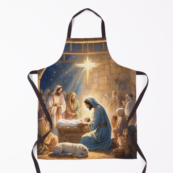 Artikelvorschau, Christliches Krippenkunstwerk, Weihnachtsgeburt Christi - Jesus entworfen und verkauft von HeavenArtStudio.
