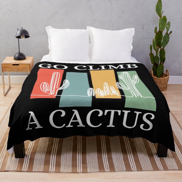 Item preview, Go Climb A Cactus Succulent Plant Funny Retro Cactus designed and sold by Wiss2Arts.