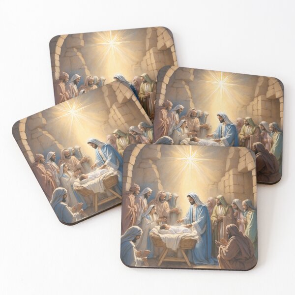 Item preview, Christian Artwork, Christmas Birth of Christ - Jesus designed and sold by HeavenArtStudio.