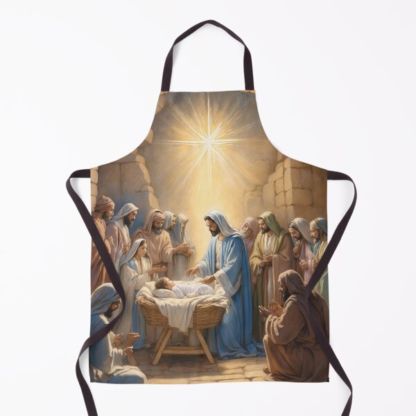 Artikelvorschau, Christliches Kunstwerk, Weihnachtsgeburt Christi - Jesus entworfen und verkauft von HeavenArtStudio.