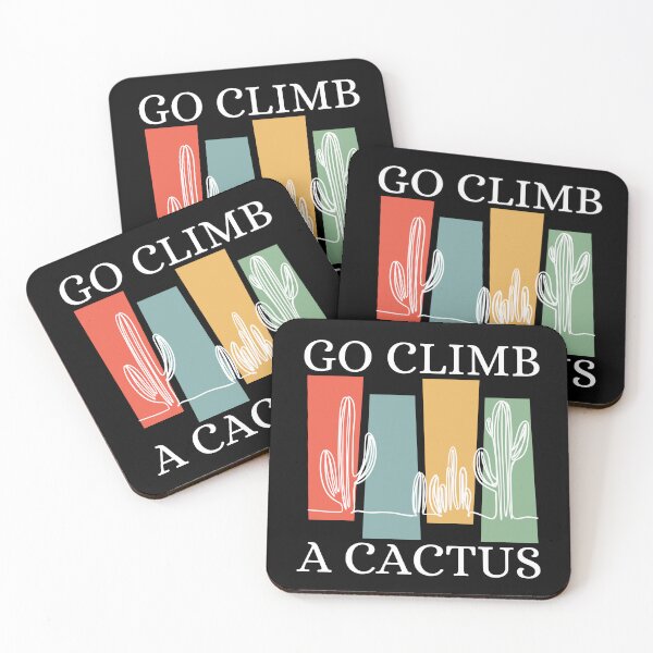 Item preview, Go Climb A Cactus Succulent Plant Funny Retro Cactus designed and sold by Wiss2Arts.