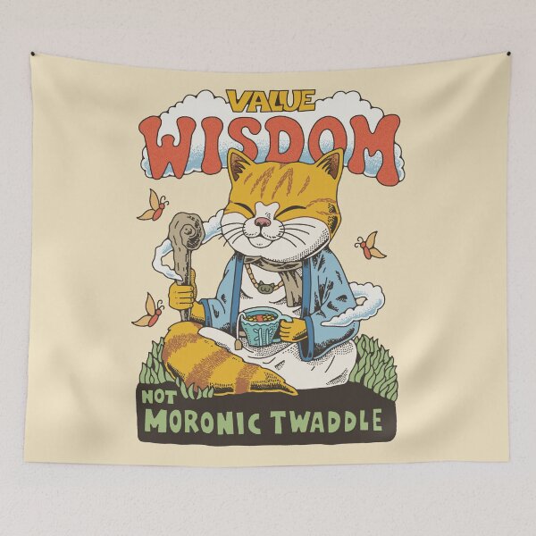 Item preview, Value wisdom, not moronic twaddle designed and sold by distressedkafe.