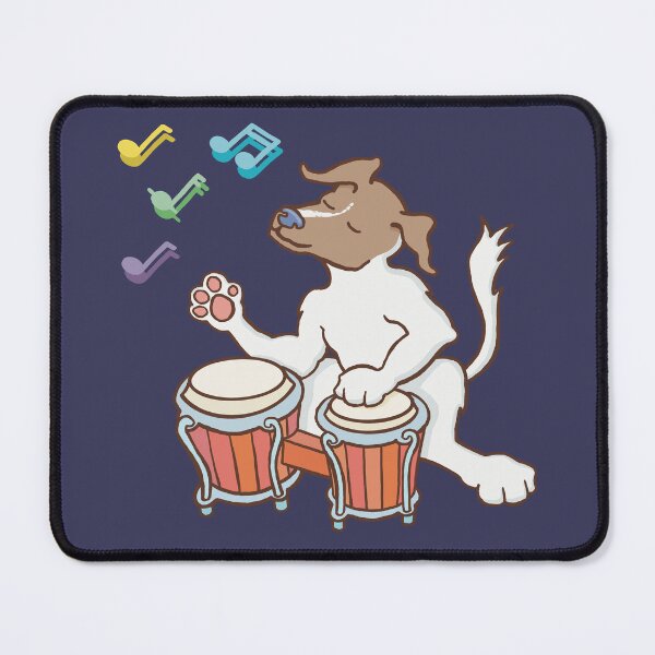 Item preview, Jack Russell playing the bongos. designed and sold by ElectronicCloud.