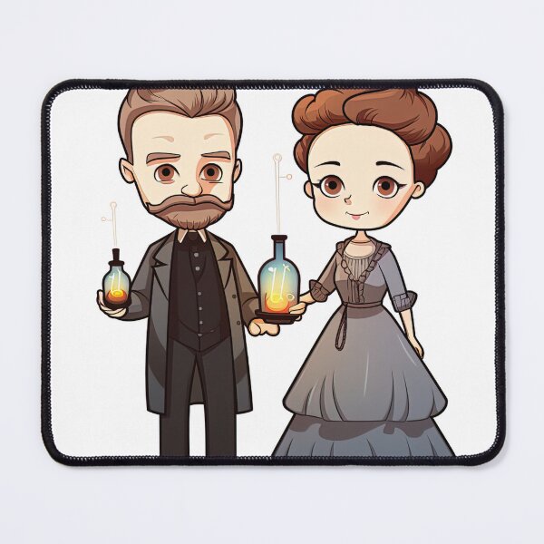 Item preview, Pierre and Marie Curie | cute style designed and sold by ComicsFactory.
