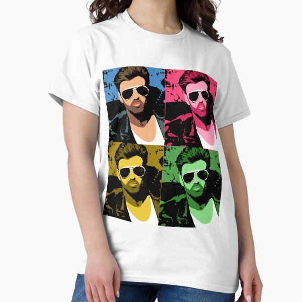 Vista previa del artículo con la obra «Arte pop de George Michael», diseñado y vendido por SillyArtwork.