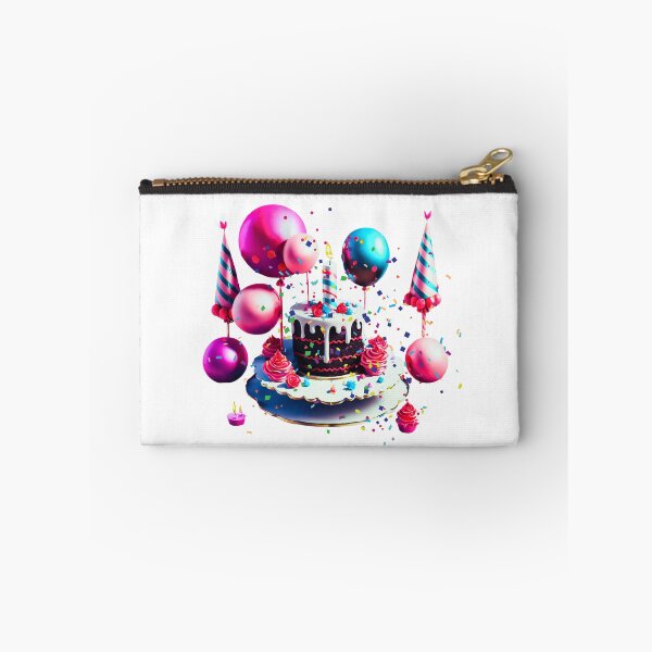 Item preview, A CHRISTMAS BIRTHDAY CAKE WITH CONFETTI, BALLOONS AND BALLS designed and sold by sweetees4u.
