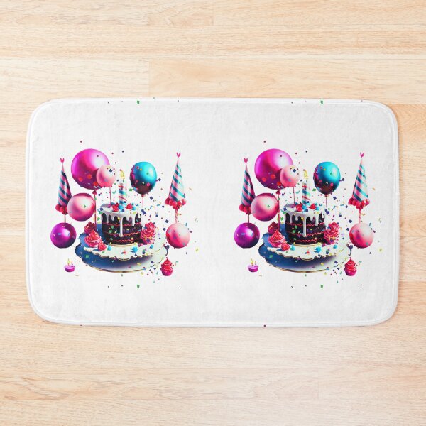 Item preview, A CHRISTMAS BIRTHDAY CAKE WITH CONFETTI, BALLOONS AND BALLS designed and sold by sweetees4u.