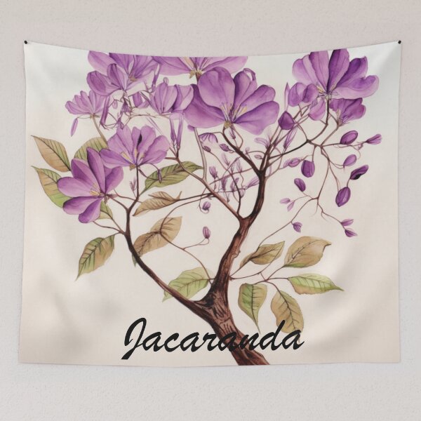 Item preview, Jacaranda Flowers Inspired By My Mothers Flower Paintings  designed and sold by CDC40.