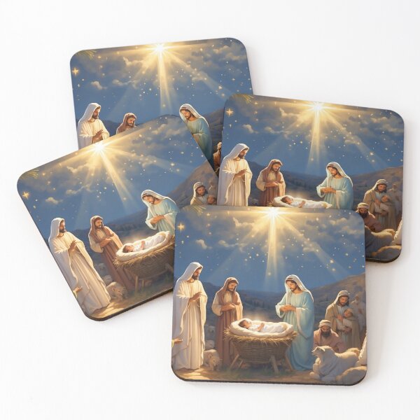 Item preview, Christmas Birth of Christ, Christian Art - Jesus designed and sold by HeavenArtStudio.
