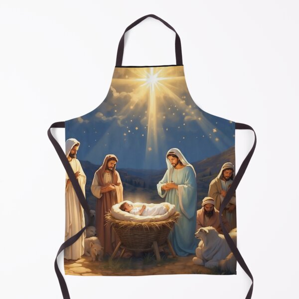 Artikelvorschau, Weihnachtsgeburt Christi, christliche Kunst - Jesus entworfen und verkauft von HeavenArtStudio.