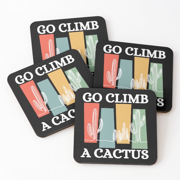 Item preview, Go Climb A Cactus Succulent Plant Funny Retro Cactus designed and sold by Wiss2Arts.