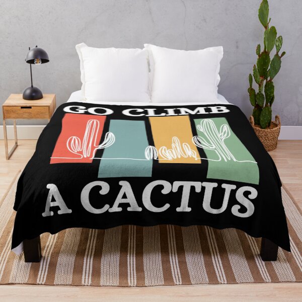 Item preview, Go Climb A Cactus Succulent Plant Funny Retro Cactus designed and sold by Wiss2Arts.
