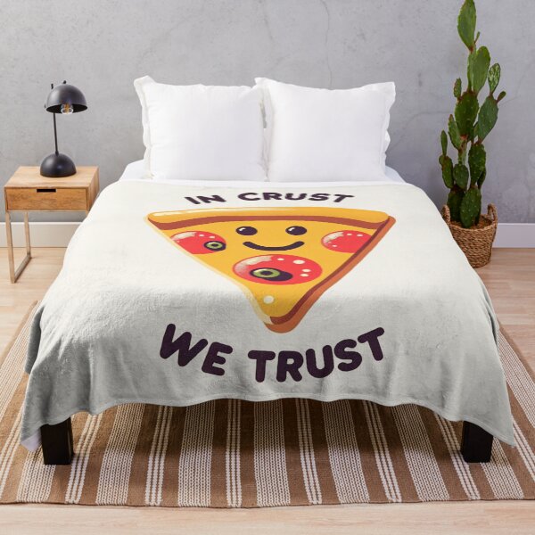 Item preview, In Crust We Trust - Retro Pizza Slice Art designed and sold by Retro Travel Design.