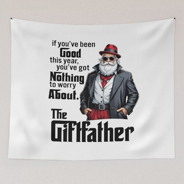 Item preview, The Giftfather, Santa Claus, Gangster Santa designed and sold by tamigrace0113.