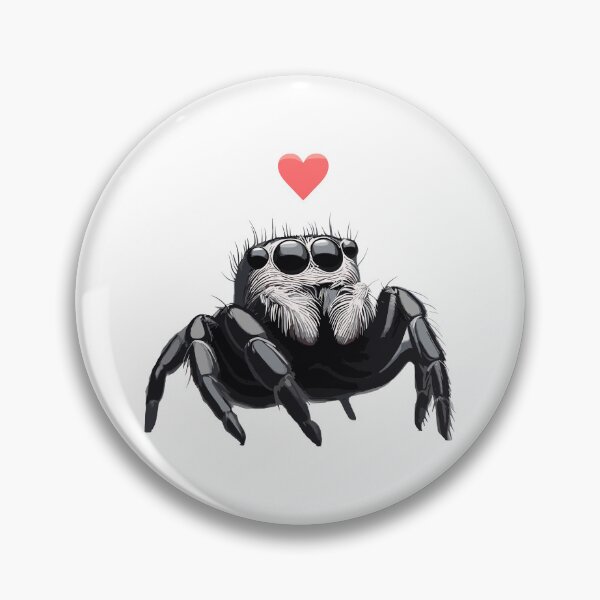 Item preview, Cute jumping spider of love designed and sold by TomFrontierArt.