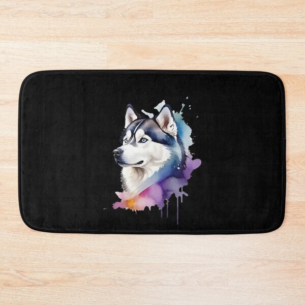 Artikelvorschau, Aquarell Hund Husky Sibirier entworfen und verkauft von koolcreative.