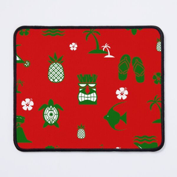 Item preview, tropical christmas tiki retro red designed and sold by Gossip Rag.