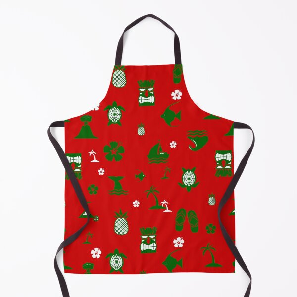 Item preview, tropical christmas tiki retro red designed and sold by Gossip Rag.