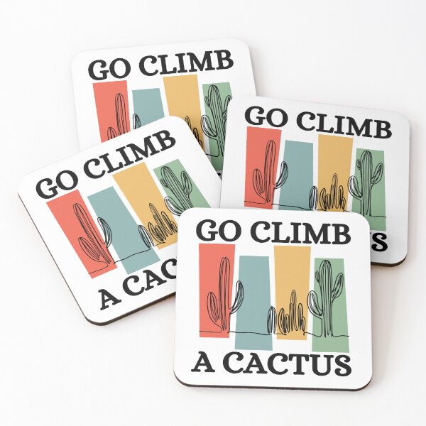 Item preview, Go Climb A Cactus Succulent Plant Funny Retro Cactus designed and sold by Wiss2Arts.