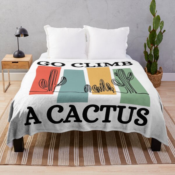 Item preview, Go Climb A Cactus Succulent Plant Funny Retro Cactus designed and sold by Wiss2Arts.