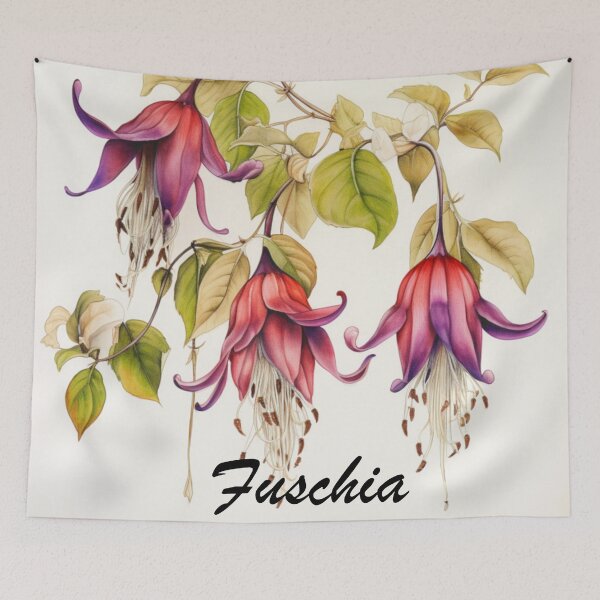 Item preview, Fuschia Flowers Inspired By My Mothers Flower Paintings  designed and sold by CDC40.