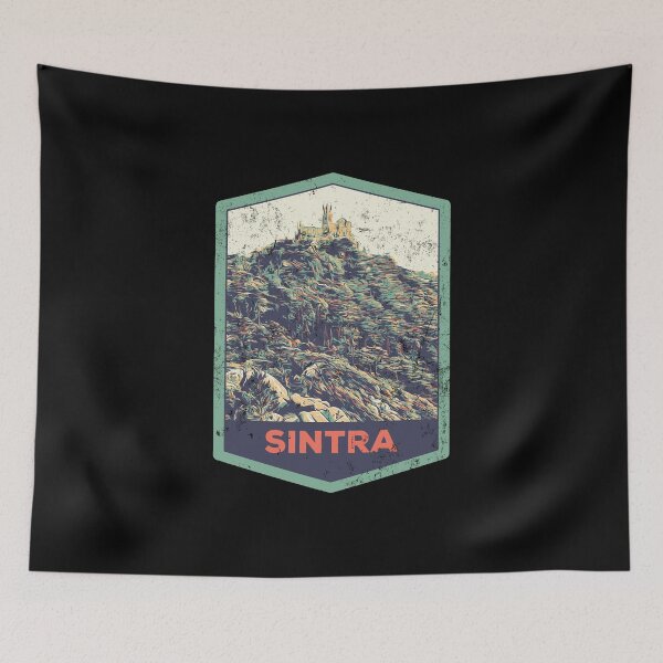 Item preview, Sintra Pena Palace Illustration Print - Portuguese Artwork designed and sold by Lemomo-artworks.