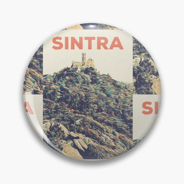 Item preview, Sintra Pena Palace Illustration Print - Portuguese Artwork designed and sold by Lemomo-artworks.