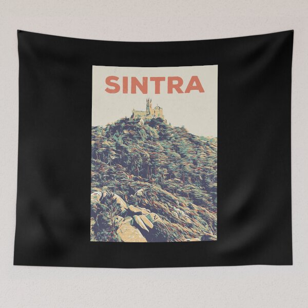 Item preview, Sintra Pena Palace Illustration Print - Portuguese Artwork designed and sold by Lemomo-artworks.