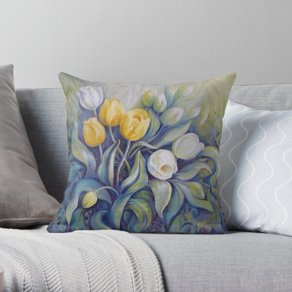 Tulips Throw Pillow