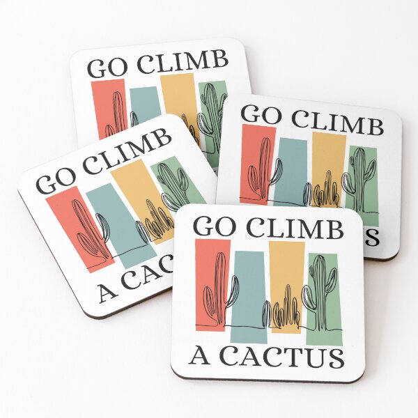 Item preview, Go Climb A Cactus Succulent Plant Funny Retro Cactus designed and sold by Wiss2Arts.